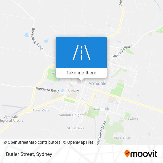 Mapa Butler Street