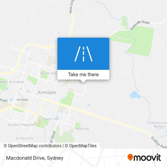Macdonald Drive map