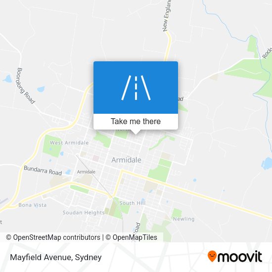 Mayfield Avenue map