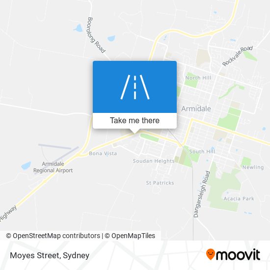 Mapa Moyes Street