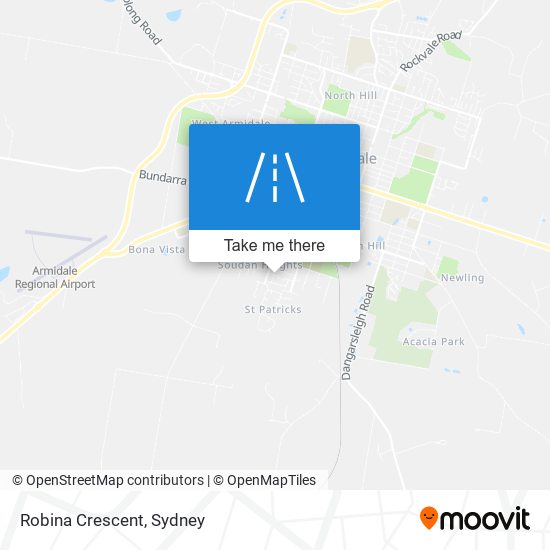 Mapa Robina Crescent