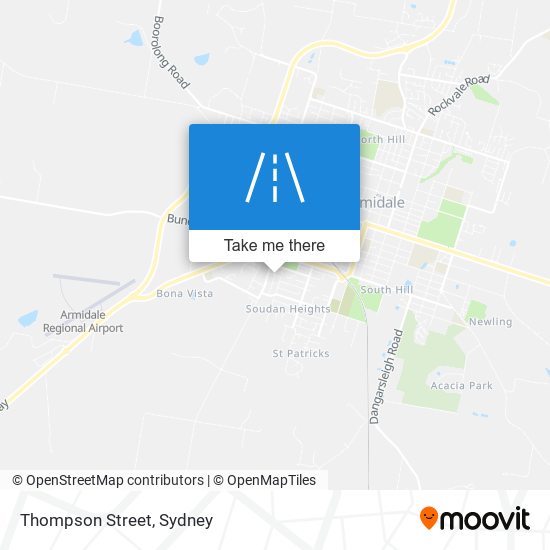 Mapa Thompson Street