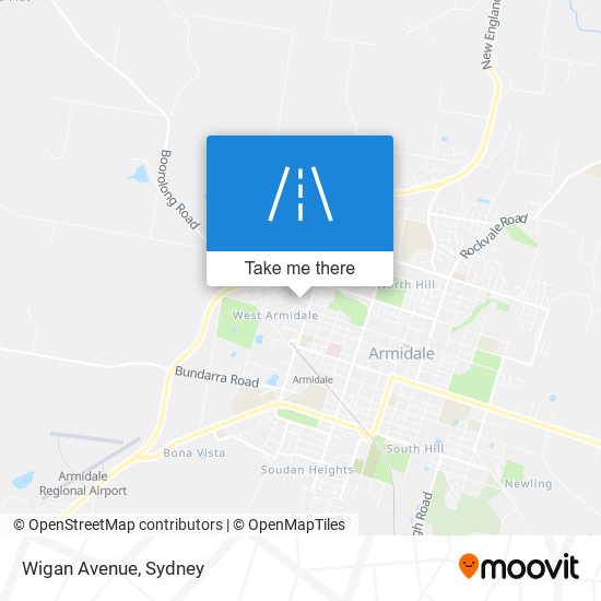 Wigan Avenue map