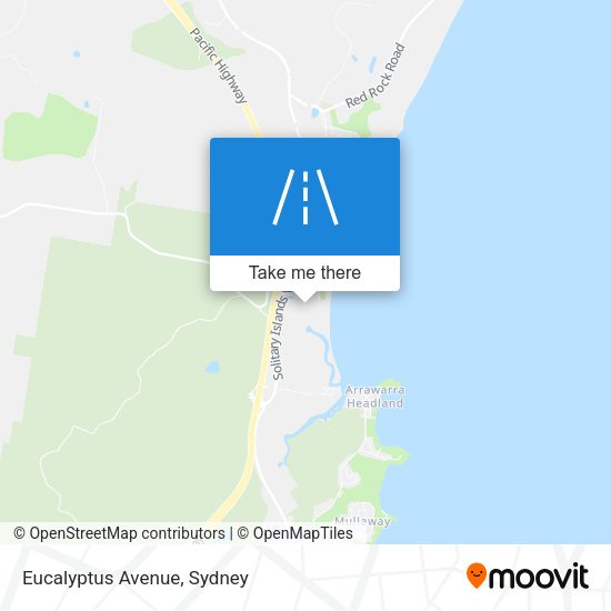Eucalyptus Avenue map