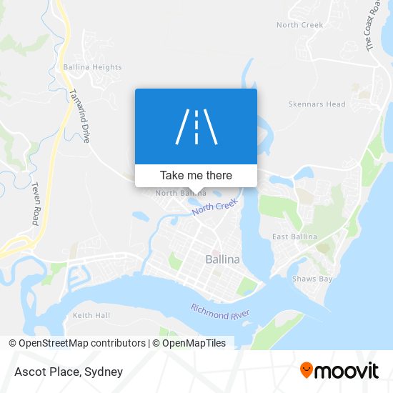 Mapa Ascot Place