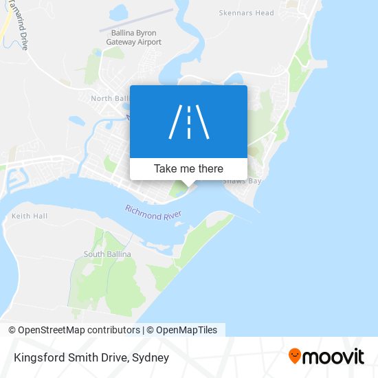 Mapa Kingsford Smith Drive