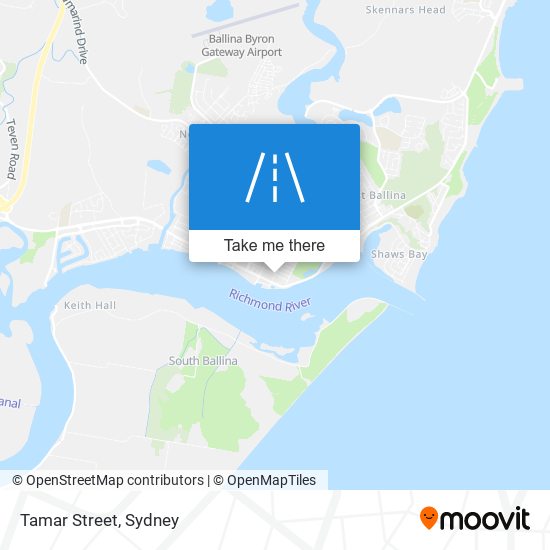 Tamar Street map