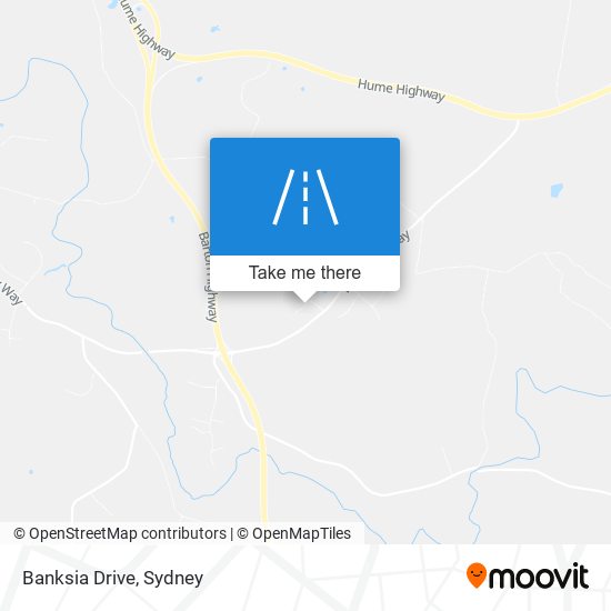 Mapa Banksia Drive