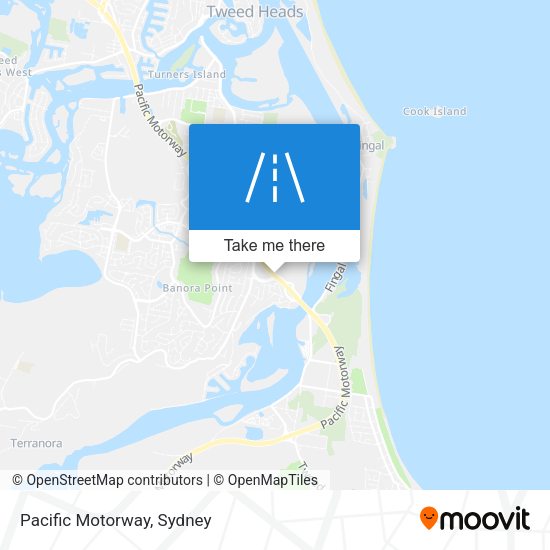 Pacific Motorway map