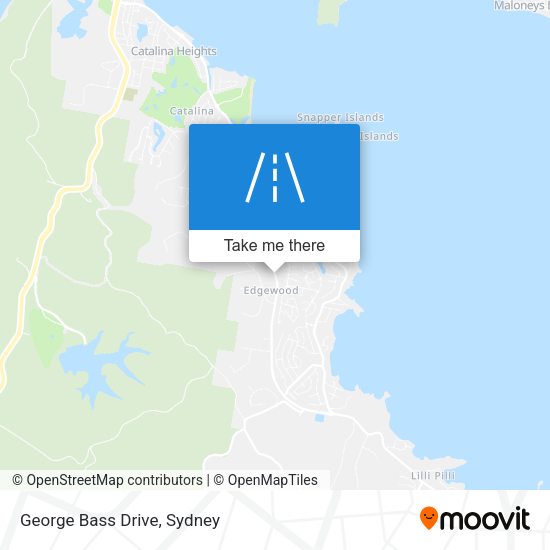 George Bass Drive map