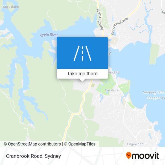 Cranbrook Road map