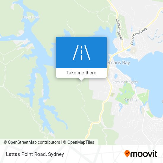 Lattas Point Road map