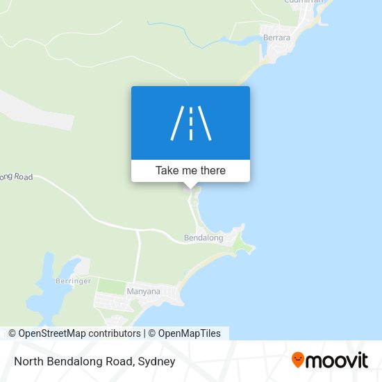 North Bendalong Road map