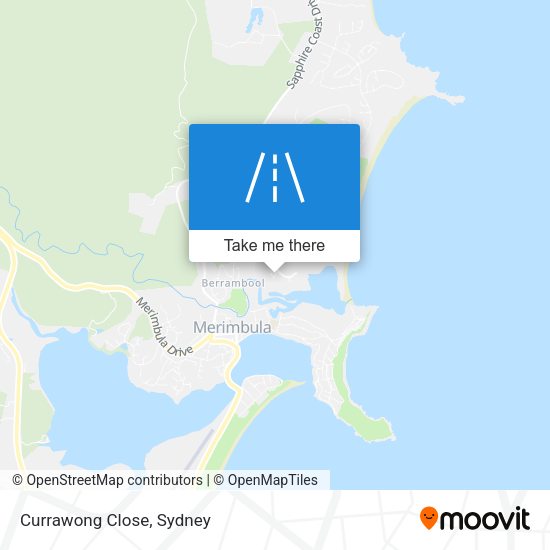Currawong Close map