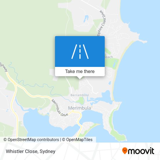 Whistler Close map
