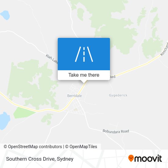 Southern Cross Drive map