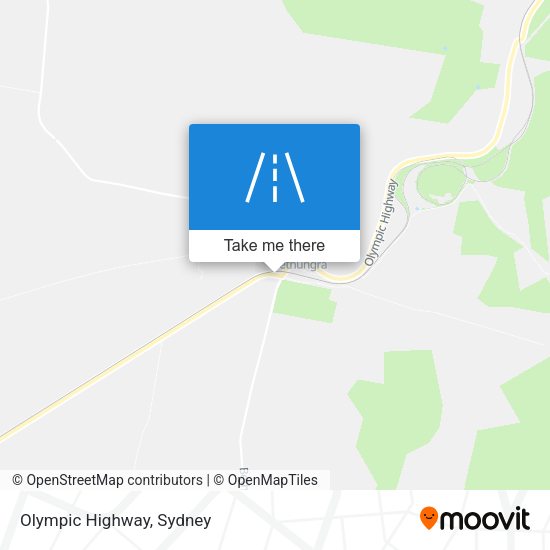 Olympic Highway map