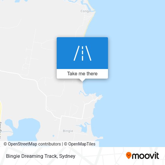 Bingie Dreaming Track map