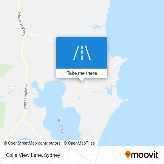 Coila View Lane map