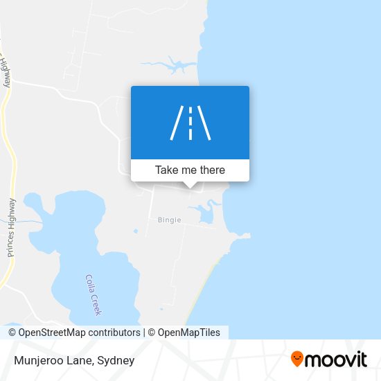 Munjeroo Lane map