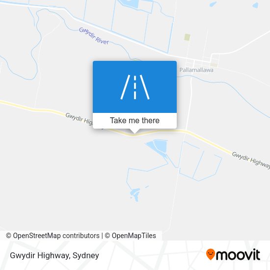 Gwydir Highway map