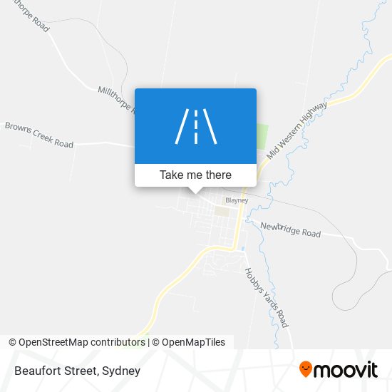 Beaufort Street map