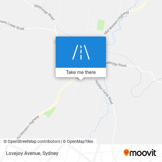 Lovejoy Avenue map