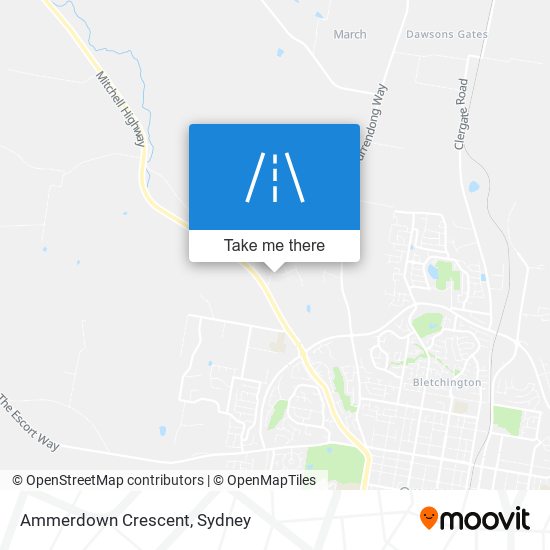 Ammerdown Crescent map