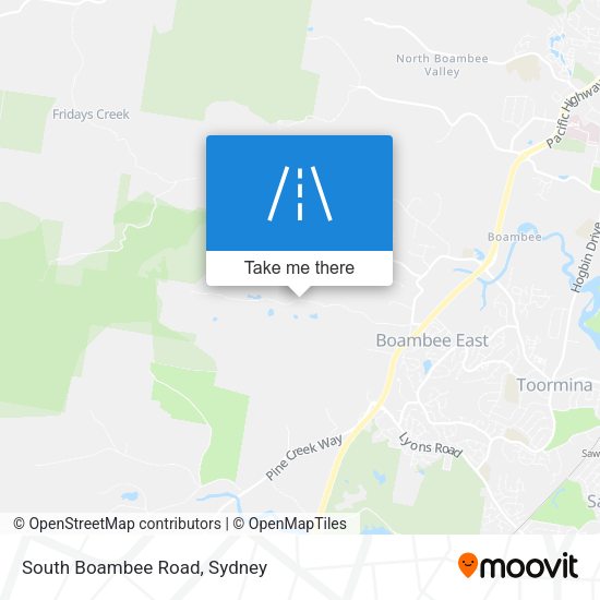 South Boambee Road map