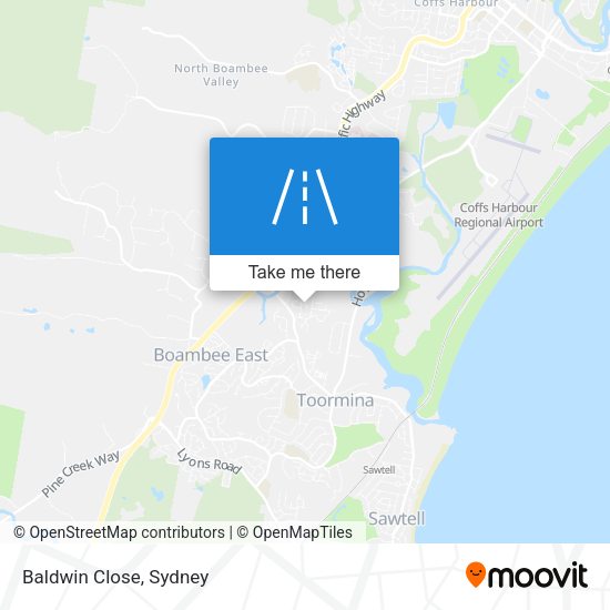 Baldwin Close map