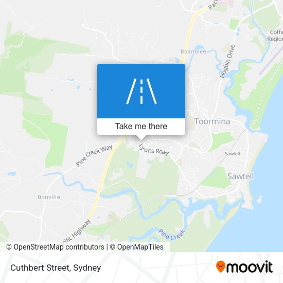 Cuthbert Street map