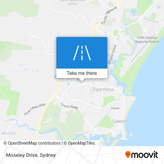 Moseley Drive map