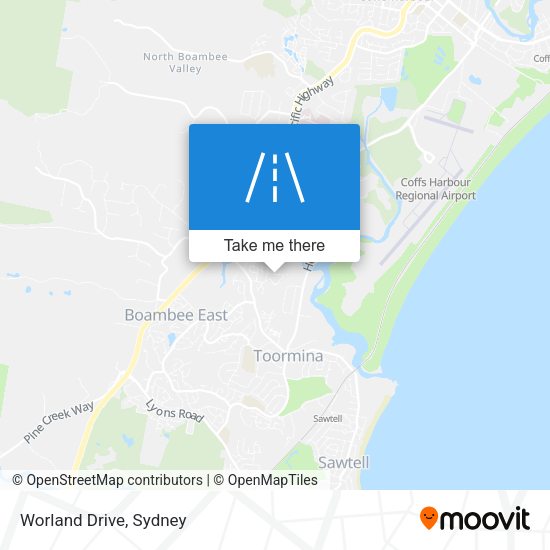 Worland Drive map