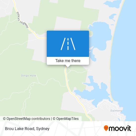 Brou Lake Road map