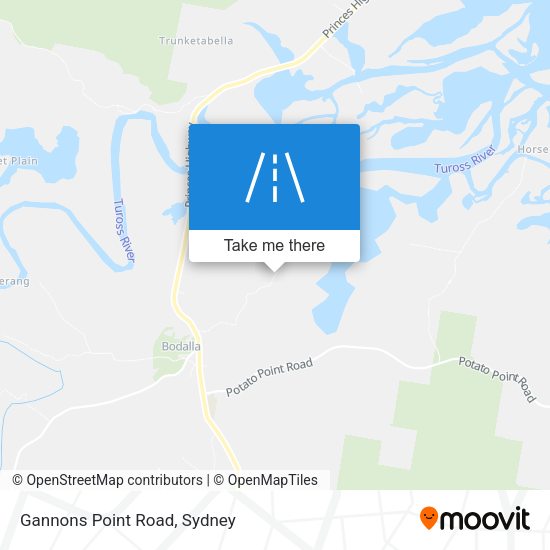 Gannons Point Road map