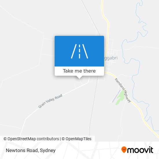 Mapa Newtons Road
