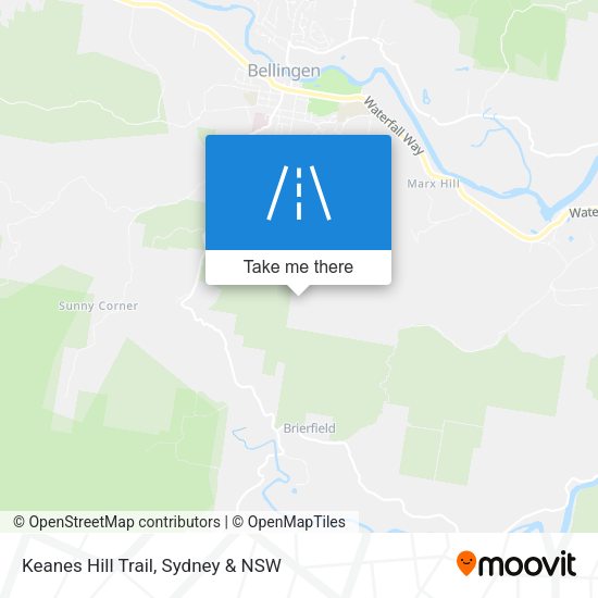 Keanes Hill Trail map