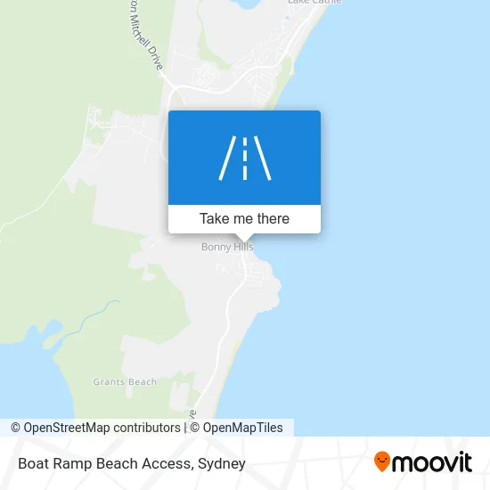 Mapa Boat Ramp Beach Access