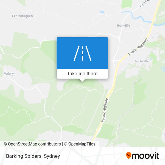 Barking Spiders map