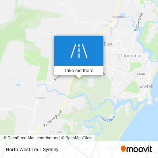 North West Trail map
