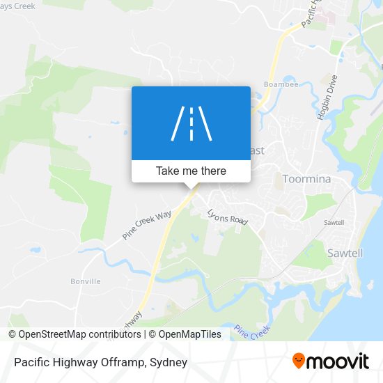 Pacific Highway Offramp map