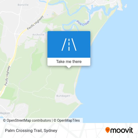Palm Crossing Trail map