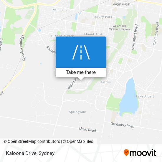 Kaloona Drive map