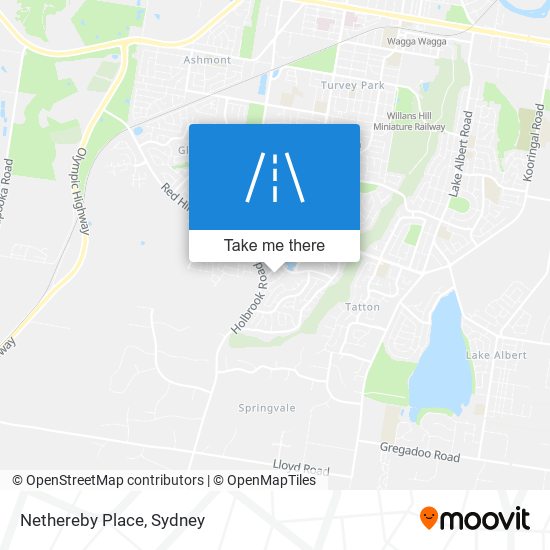 Nethereby Place map