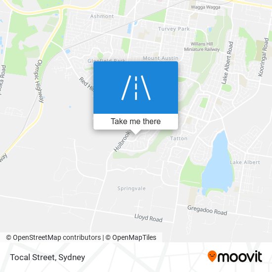 Mapa Tocal Street