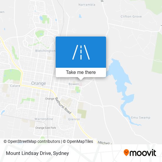 Mapa Mount Lindsay Drive