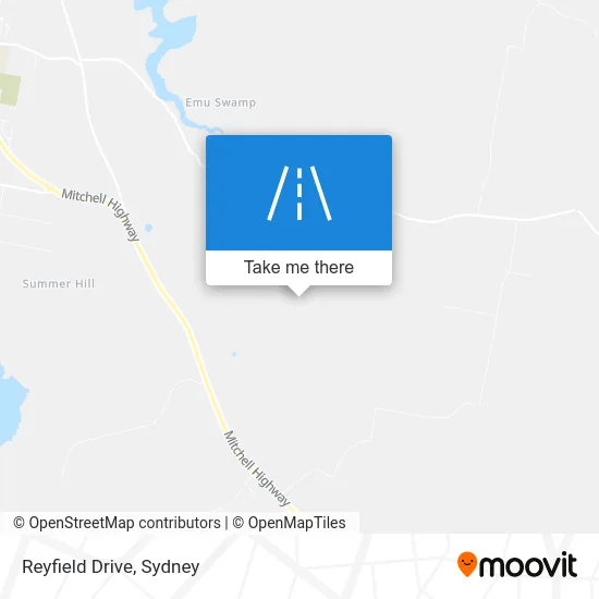 Mapa Reyfield Drive
