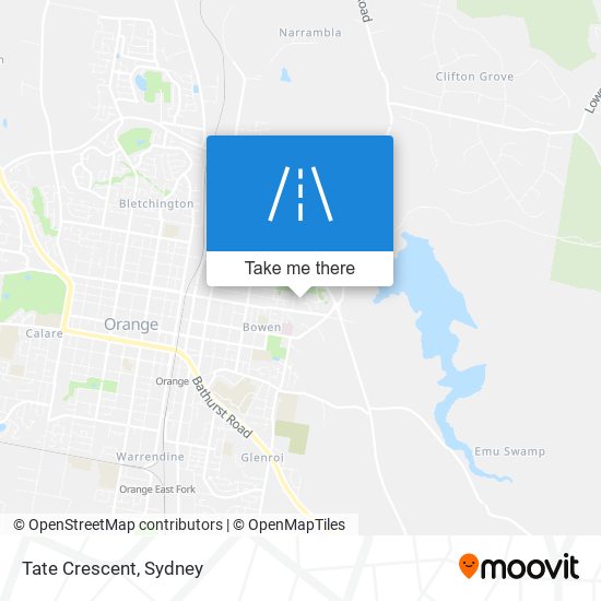 Tate Crescent map