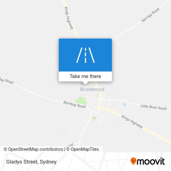 Gladys Street map