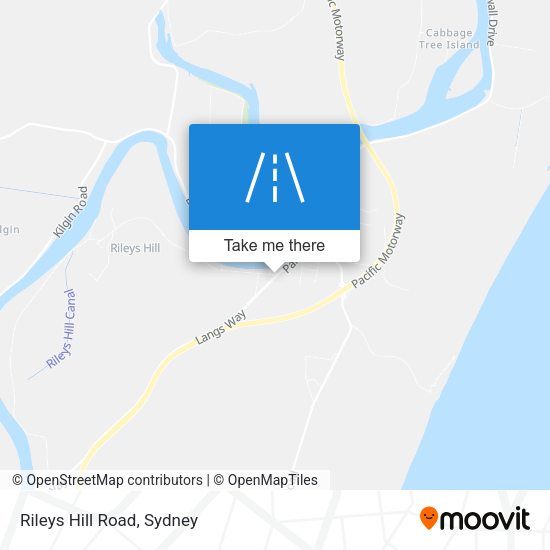 Rileys Hill Road map